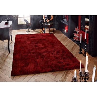 Teppich BRUNO BANANI "Dana Teppich, besonders weich und kuschelig, Kundenliebling" Gr. 3, rot, B:120cm H:30mm L:180cm, Kunstfaser, Teppiche, uni, Mikrofaser Teppiche, Wohnzimmer, Schlafzimmer, Esszimmer, Topseller Image