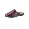 Pantoffel CLASSIC, Herren, Gr. 43, Warmfutter, rot (bordeaux), Lederimitat, Schuhe Pantoffeln