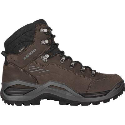 LOWA Herren Multifunktionsstiefel RENEGADE EVO GTX MID, Größe 46 ½ in DUNKELBRAUN/SCHWARZ