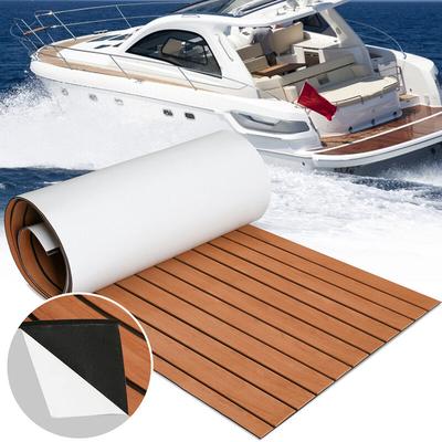 Bodenbelag Matte Deck Teppich eva Schaum Teak Yacht Selbstklebend Fußboden Deck Matte Braun Image