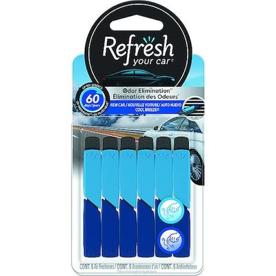 REFRESH RVS302-6AME Air Freshener, Stick, Blue/White, PK6