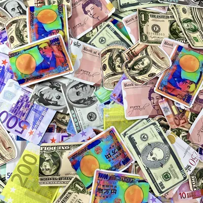 100 PCS Dollar Sign Pattern Money 1g-3.5g Mylar Bags Smell Proof Bag Tobacco Accessories U.S.