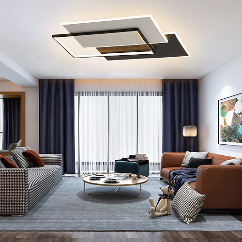 LED-Deckenleuchte geometrische Formen Unterputzleuchten Metalldeckendekoration Leuchten, 90 cm LED-Deckenleuchte Kreis rundes Design, LED-Leuchte für zu Hauseamp; Büro 110-240v Image