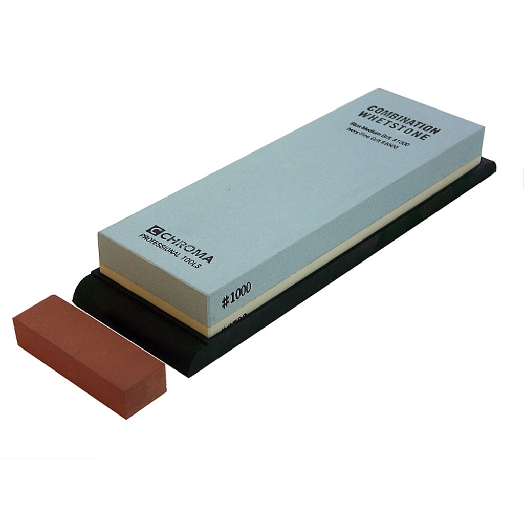 ST-1/6 Chroma Schleifstein Körnung 1000/6500 + Schleifhilfe ST-G + Schleifanleitung auf DVD Image