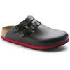 Clog Kay Superlauf, wb, Naturleder, schwarz/rot, normal, Größe 39 - Birkenstock