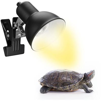 75 W Reptilien-Wärmelampe, Schildkröten-Heizlampe, Solarlampe, verstellbare Heizung mit Clip für