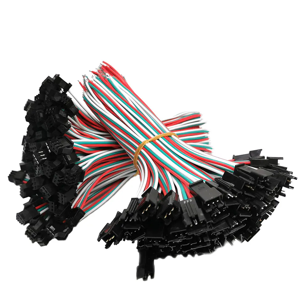 10/20/50 Paar WS2811 WS2812B SK6812 3-Pin-JST-LED-Steckverbinder, 15 cm, weiblich und männlich, rot, grün, weiß, Kabel für RGB-Streifenlicht Image