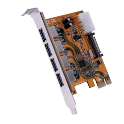 EXSYS EX-11094 PCI Express Karte 4x USB 3.0 Extern Image