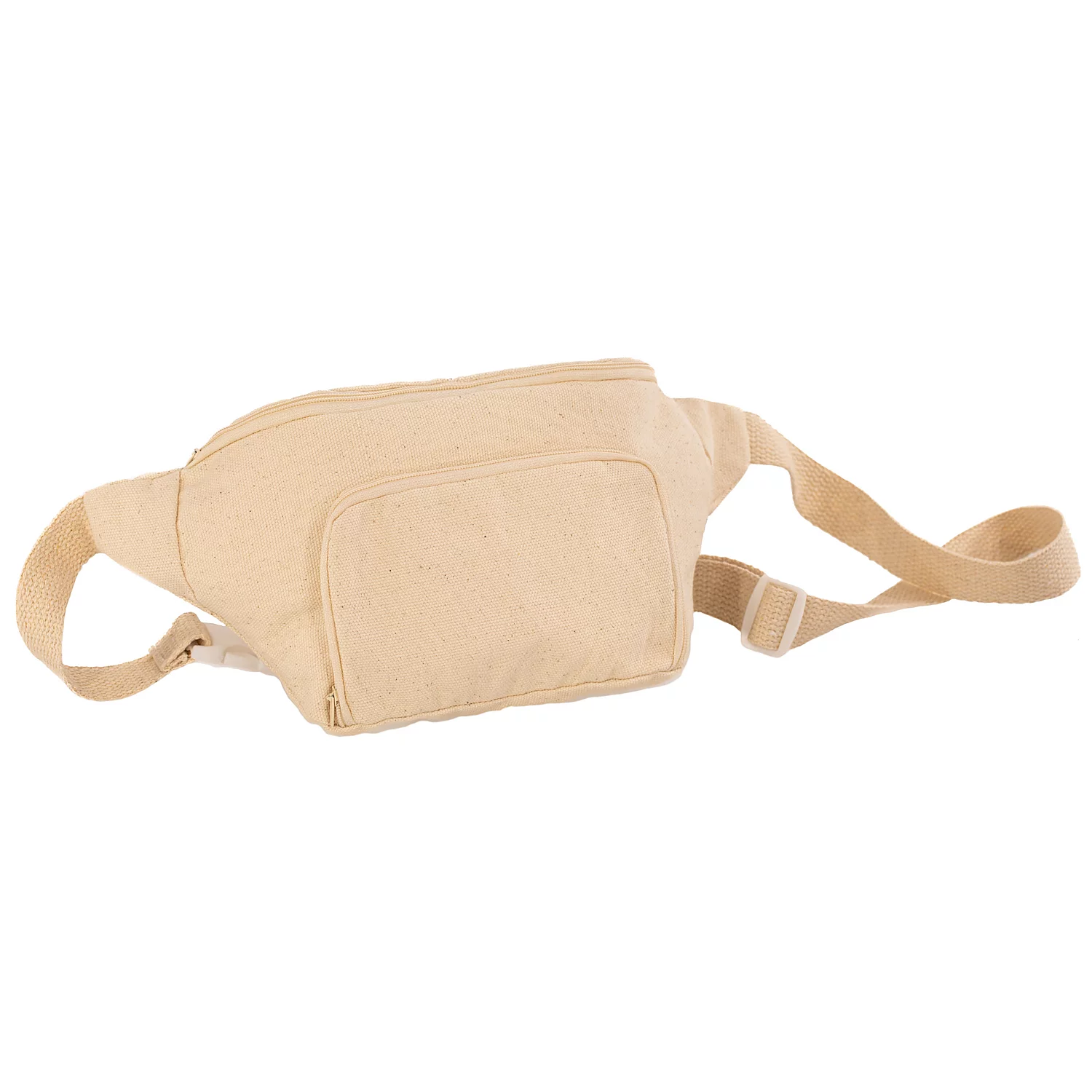 buttinette Sac banane en coton, écru, 26 x 7 x 13 cm