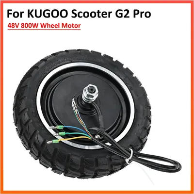 48V 800W Rear Wheel Motor for KUGOO G2 Pro Electric Scooter 10 Inch Engine Assembly With 10×2.75-6.5 Inflatable Tire Spare Part