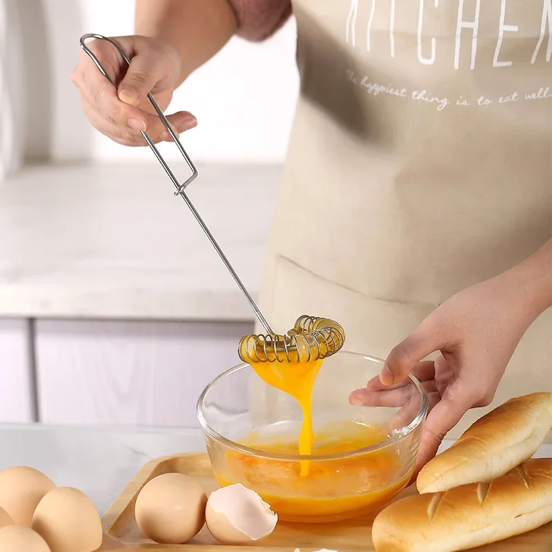 Hand Schneebesen Backen Werkzeuge Frühling Edelstahl Bubbler Haushalt Ei Schneebesen Hand Schlagsahne Küche Gadgets und Zubehör