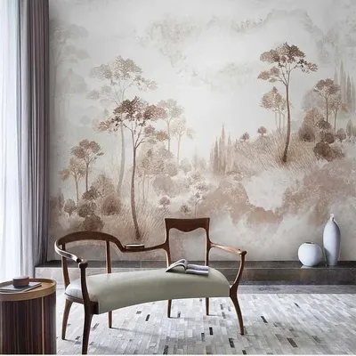 Benutzerdefinierte Wand Tuch Chinesische Tinte Retro Landschaft Malerei Wohnzimmer Schlafzimmer Image