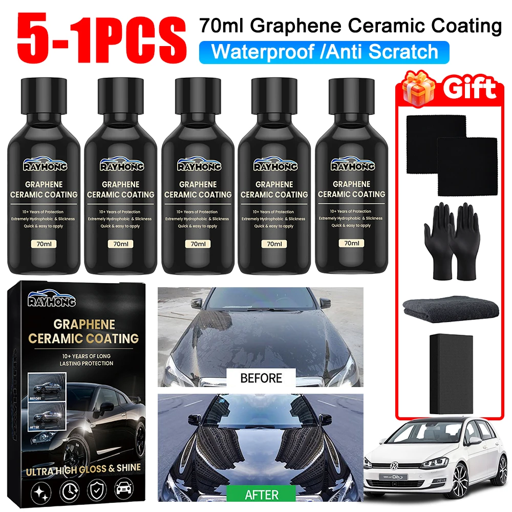 70ml Graphen Keramik beschichtung wasserdichte Autolack pflege kratz feste hydrophobe Lacks chutz Auto Detail lierung Keramik beschichtung Image