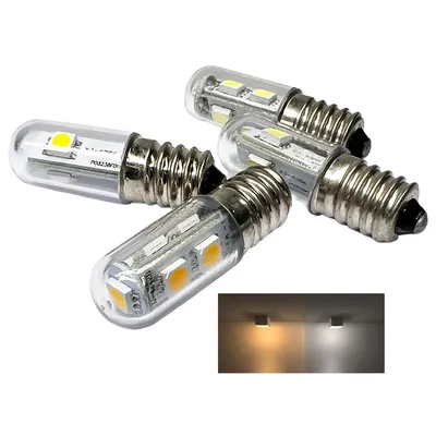 E14 T15 1W 0.5W Indicator Light Decorative Night Light LED Energy Saving Light Bulb LED Refrigerator E12 Thumb Light AC 220V