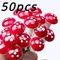 Mini champignon Miniature, 50 pièces, modèle artificiel, mousse de jardin, résine, décoration artisanale, piles, fournitures de jardin pour la maison