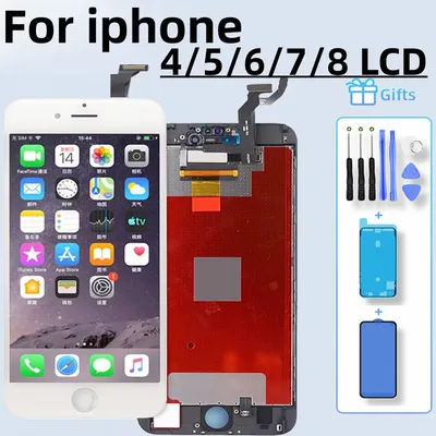 Genuine LCD For Iphone 4 5 6 6S Display Touch Screen Digitizer Assembly for iPhone 6 7 8Plus LCD