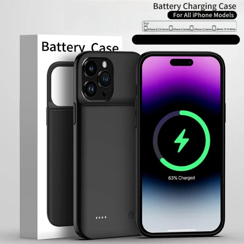 Coque de batterie pour iPhone, chargeur de banque d