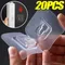 Double-Sided Adhesive Wall Hooks Hanger Strong Transparent Suction Cup Sucker Hooks Kitchen Bathroom