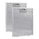 Kitchen Silver Cooker Hood Filters Metal Mesh Extractor Vent Filter 300 X 246 X 9mm Range Hood Metal Grease Filter