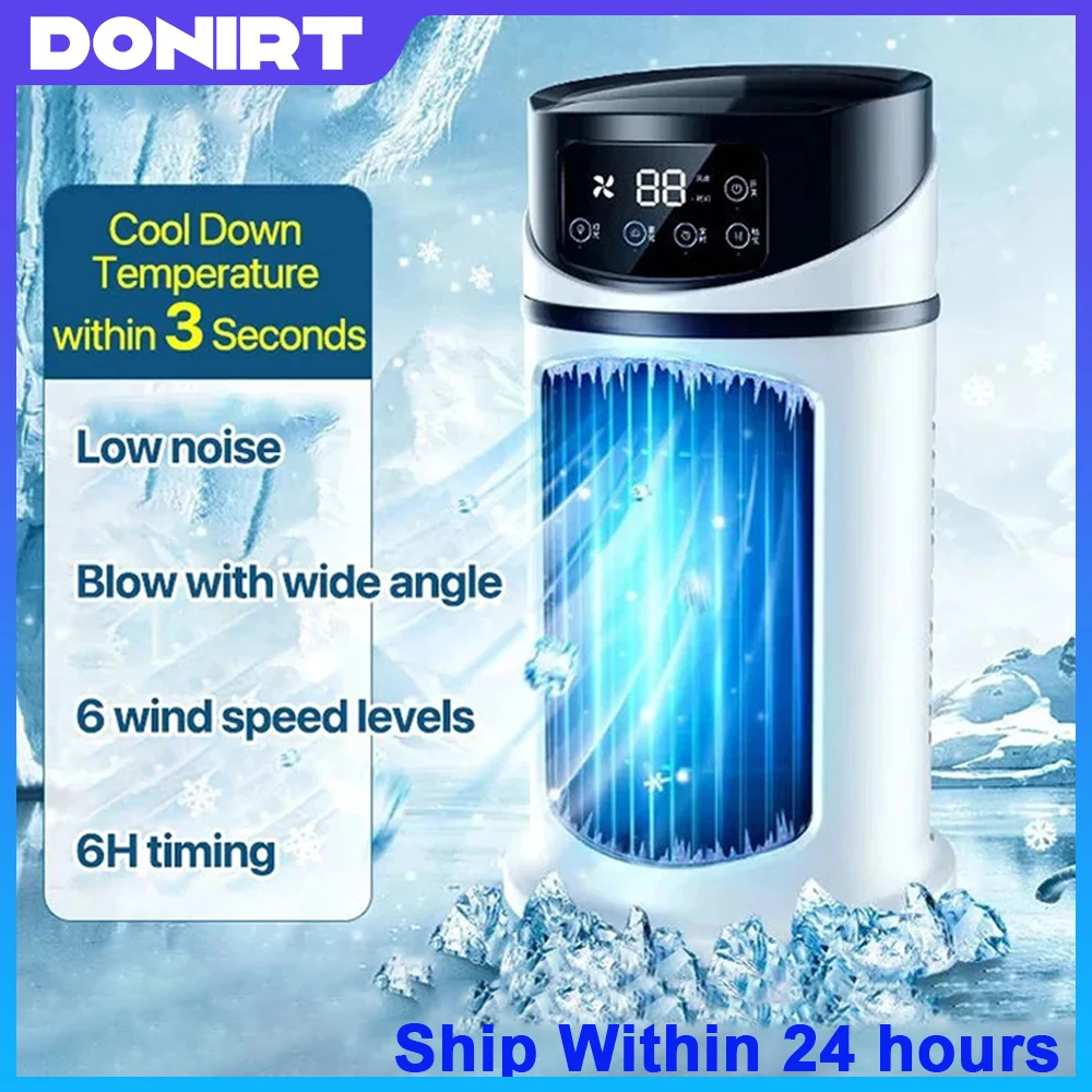 Climatiseur portable USB, mini climatiseur, ventilateur de refroidissement à eau, climatiseur pour la maison et le bureau