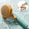 Peigne de toilettage Aliments pour animaux de compagnie, auto-livres, brosse SlUNICEF pour chat,