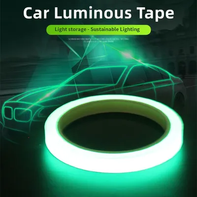 Leucht Band Self-adhesive Nacht Vision Glow In Dark Sicherheits Warnung Auto Reflektierende Aufkleber Home Dekorationen PVC Band Adhesiver Image