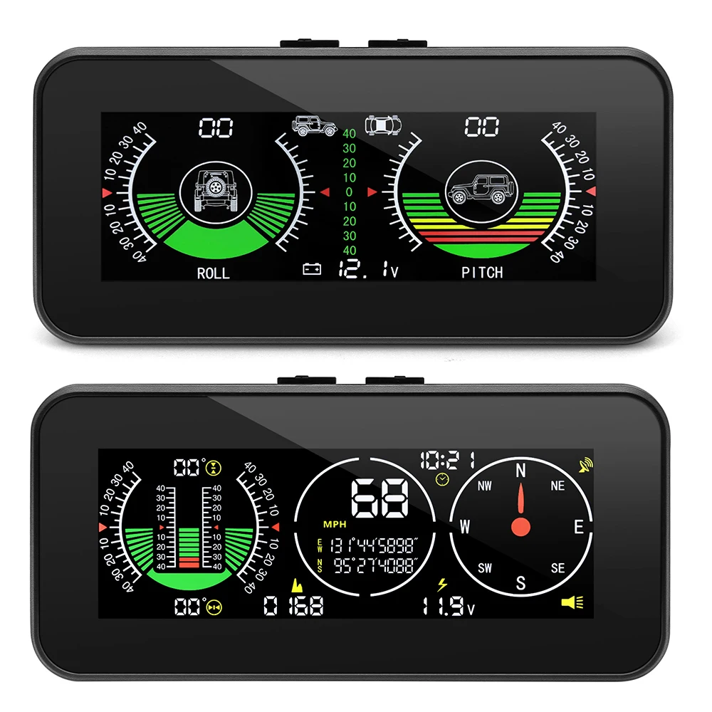 Neue M50 Neigung Meter Display GPS + BDS Dual System Head Up Display M60 HUD Intelligente Neigungsmesser Off-road 4X4 Auto HUD Custom Image