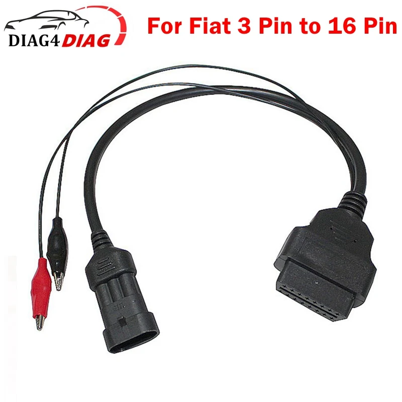 Für Fiat für alfa für lancia 3 pin bis 16 pin obd2 OBD-II stecker adapter auto auto obd für fiat 3pin diagnose kabel Image