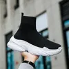 Schuhe Herren High Top Sport Tennisschuhe Luxus Designer Schuhe Mesh atmungsaktive Socken kostenlose Stiefel Mode lässige Herrenschuhe
