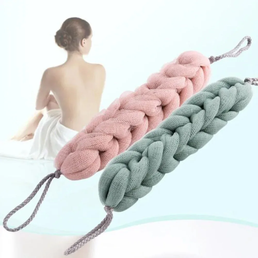 Blume Mesh Schulter Wäscher Lange Schwamm Körper Zurück Bad Schwamm Dusche Peeling Strap Dusche Körper Waschen Pinsel Gesundheit Reinigung Image