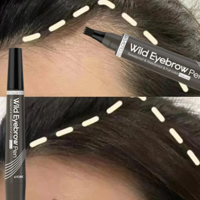 Haaransatz-Reparatur-Stift, der das Haar abdeckt und konturiert, Concealer, wasserfeste Füllung, Haaransatz-Schatten-Puder, Augenbrauen-Puder Image