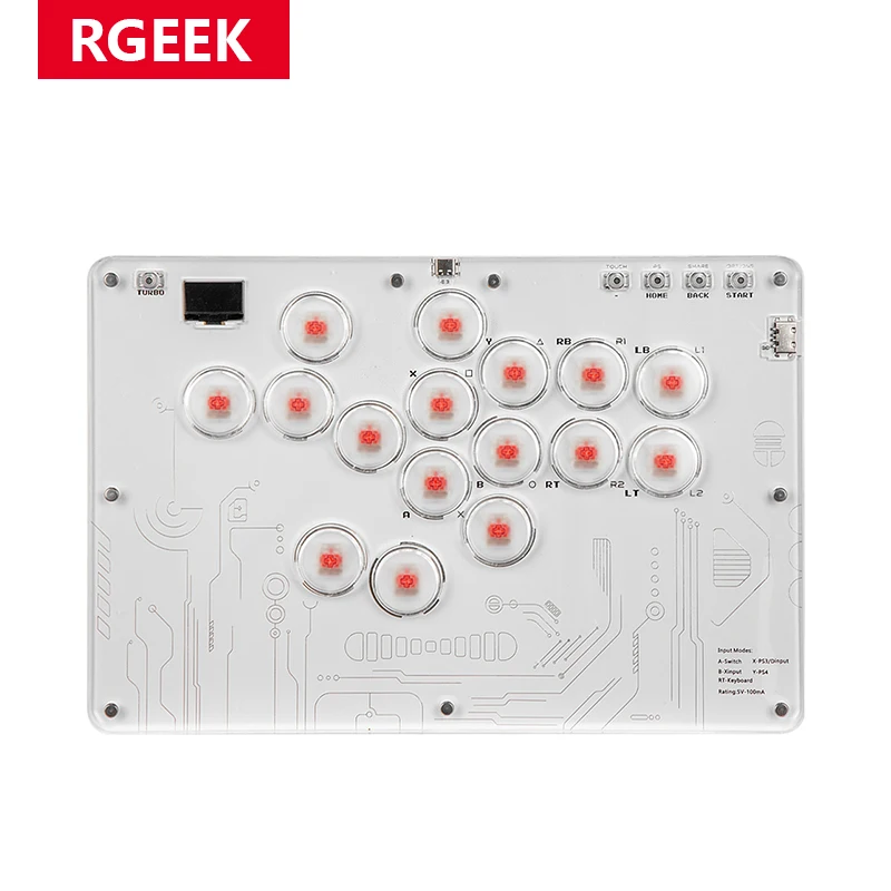 Rgeek joystick hitbox tastatur arcade stick controller für ps4/ps3 // schalter/dampf mini arcade hitbox controller fight sticks pc