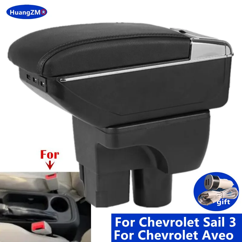 Für Chevrolet Sail 3, Armlehnenbox für Chevrolet Aveo, Auto-Armlehne, zentrale Aufbewahrungsbox, spezielle Nachrüstteile, Autozubehör Image