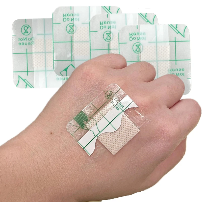 50 teile/satz Transparent Pflaster PU Wasserdichte Wundauflage Patch für Erste Hilfe Heften Gips Klebe Bandagen Woundplast Image