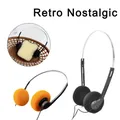 Cuffie cablate da 3,5 mm Musica MP3 Cuffie portatili retrò Sport Moda Cuffie con cancellazione del rumore Casco universale per PC portatile