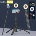 Selfieshow Selfie Stick con telecomando wireless Bluetooth Treppiede portatile per telefono in lega di alluminio da 72 pollici per cellulare iOS Android extendable smartphone asta selfie smartphone