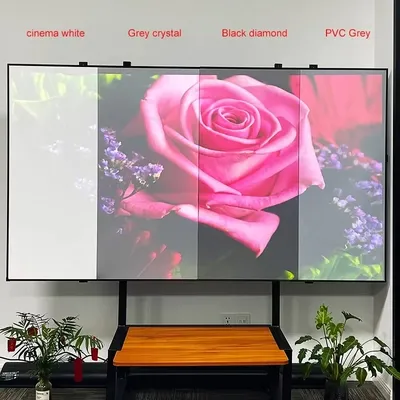 Black Diamond ALR Projector Screen Ambient Light Rejecting Fixed Frame 1CM Bezel for High Brightness Projector 4K 3D Projection