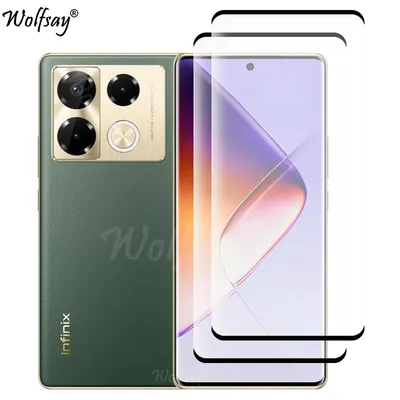 Curved Edge Tempered Glass For Infinix Note 40 Pro Screen Protector Infinix Note 40 Pro 4G Glass For