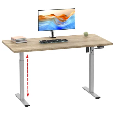 VCM Höhenverstellbarer Schreibtisch Lona 140x80 si Image