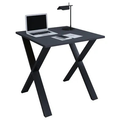 VCM Schreibtisch Lona Schwarz / Anthrazit H. 76 x B. 80 x T. 80 cm Image