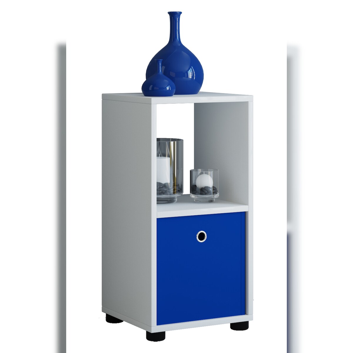 VCM Badmöbel Midischrank Benos Weiß H. 64 x B. 31 x T. 30 cm Image