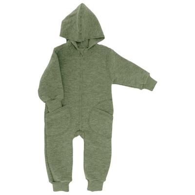 Engel - Baby-Overall mit Kapuze und Reißverschluss - Overall Gr 110/116 oliv