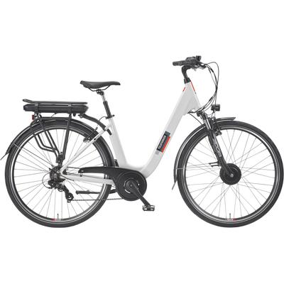 E-Bike TELEFUNKEN "Multitalent RC825" Gr. 47, weiß, E-Bikes, 47, 28 Zoll (71,12cm), Pedelec, Elektrofahrrad für Herren u. Damen, tiefer Einstieg
