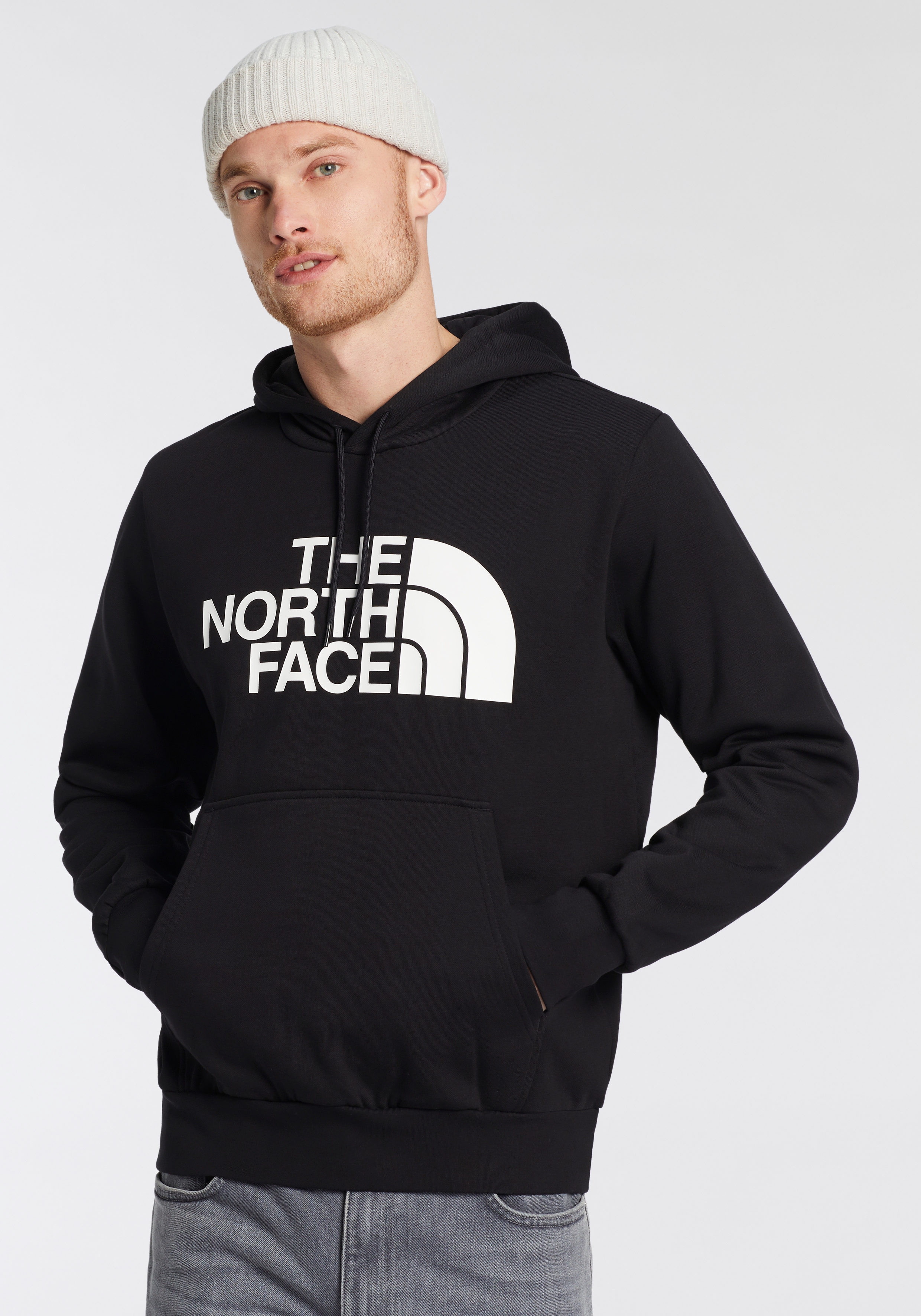 Kapuzensweatshirt THE NORTH FACE "M EASY HOODIE", Herren, Gr. XXL, schwarz (tnf schwarz), Sweatware, Obermaterial: 68% Baumwolle, 32% Polyester, unifarben, hoch geschlossener Ausschnitt, eingesetzt Bündchen, Sweatshirts Image