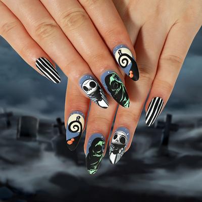 Nightmare Before Christmas Press on Nails For Carnival