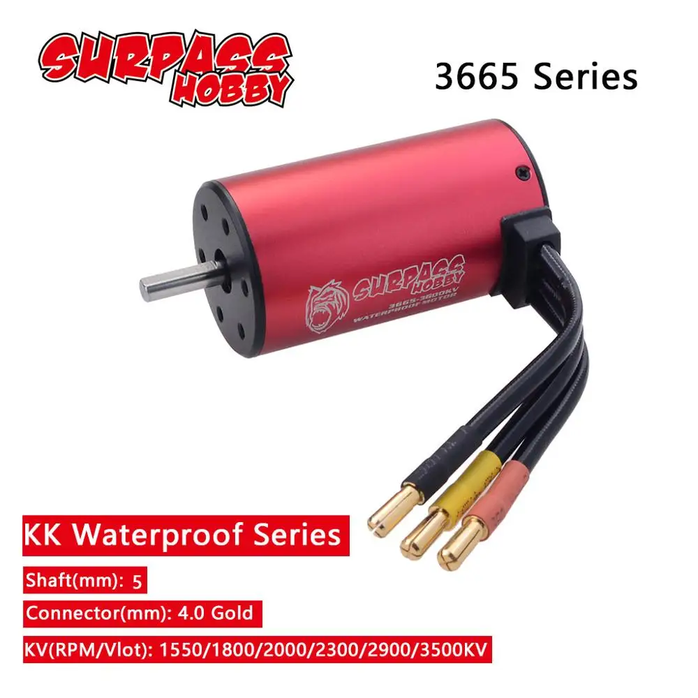SURPASS HOBBY 3665 1800KV 2300KV 2900KV 3100KV 3500KV Bürstenloser Motor für 1/10 GTR/Lexus 2S 3S RC Drift Racing Geländewagen
