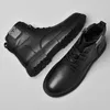 2023 neue Herren Echt lederstiefel schnüren hohe Schuhe Winter Herren Baumwoll stiefel Büro Business kurze Stiefel große Größe: 38-49