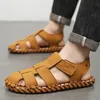 Herren große Größe 46 Sandalen Sommerschuhe offene Hausschuhe weiche römische bequeme Schuhe Outdoor
