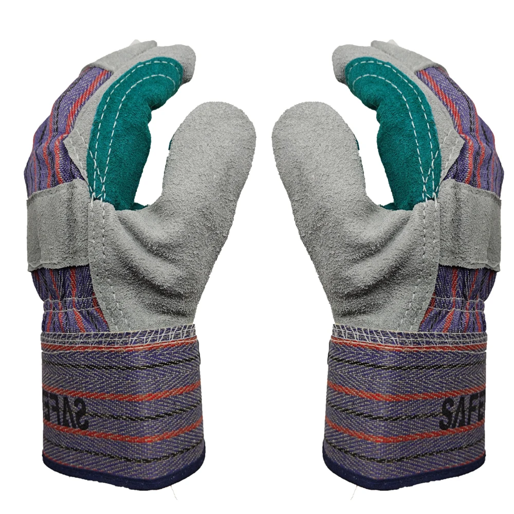 Safetree 4244x Rindsleder Schweiß handschuhe hitze beständige Schweißer Hand handschuh Handfläche verstärkt Hoch leistungs langlebig Image