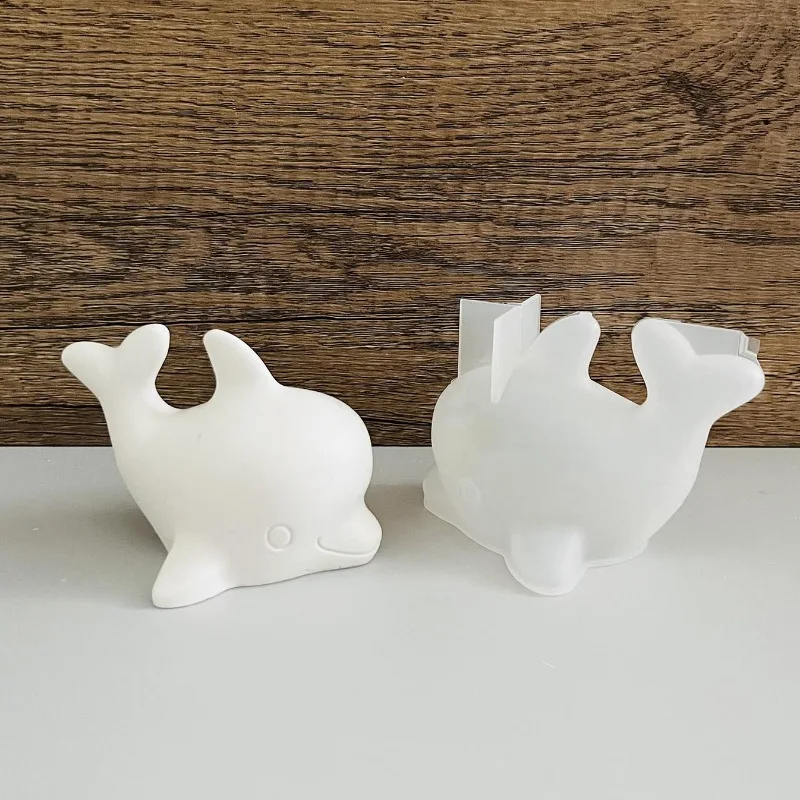 Nette Delphin Form Ozean Tier Delphin Dekoration Silikon Form Epoxidharz Zement Beton Form Home Dekoration Formen Image